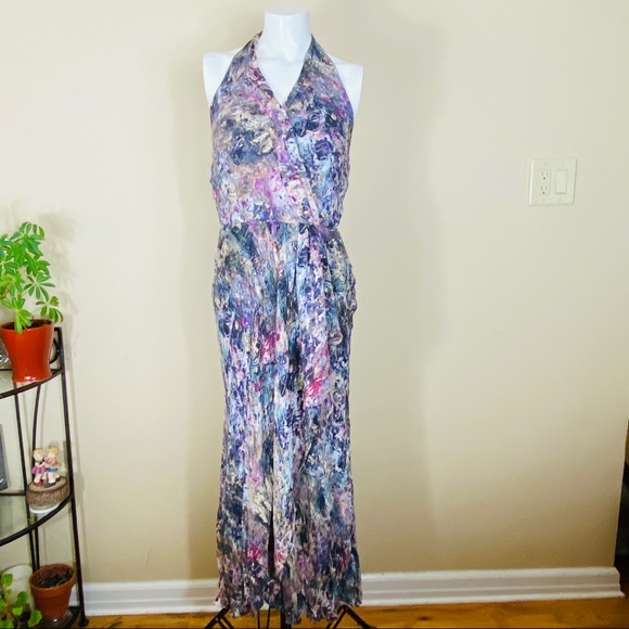 Haute Hippie Halter Wrap Silk Dress - Picture 7 of 11
